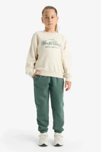 DeFacto Girl's Elastic Waist Jogger Sweatpants - Image 2