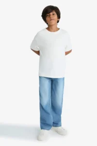 DeFacto Wide Leg Wide Leg Trousers Boy - Image 3