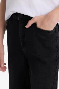 DeFacto Straight Fit Straight Leg Jean Trousers Boy - Image 5