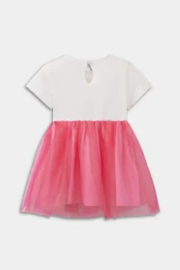 DeFacto Barbie Short Sleeve Summer Tulle Dress for Baby Girl - Image 6
