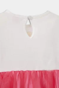 DeFacto Barbie Short Sleeve Summer Tulle Dress for Baby Girl - Image 7