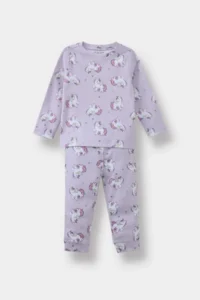 DeFacto Baby Girl Pajama Set Unicorn Printed Long Sleeve Top Long Bottom (25 AU)