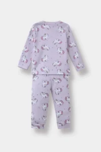 DeFacto Baby Girl Pajama Set Unicorn Printed Long Sleeve Top Long Bottom (25 AU) - Image 4