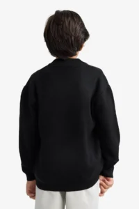 DeFacto Half Zippered Cardigan Boys' - Image 3