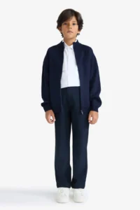 DeFacto Half Zippered Cardigan Boys' - Image 2