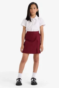 DeFacto School Girl Elastic Waist Gabardine Shorts Skirt - Image 2