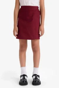 DeFacto School Girl Elastic Waist Gabardine Shorts Skirt - Image 4