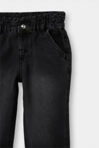 DeFacto Wide Leg Elastic Waist Jean Trousers Baby Girl 25AU - Image 2