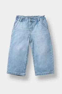 DeFacto School Wide Leg Light Blue Baby Girl Jean Trousers F1829A5/BE394 - Image 4