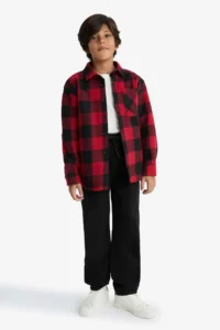 DeFacto Standard Leg Plush Lining Jogger Trousers Boy