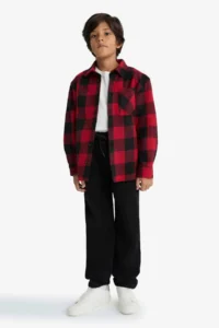DeFacto Standard Leg Plush Lining Jogger Trousers Boy - Image 3