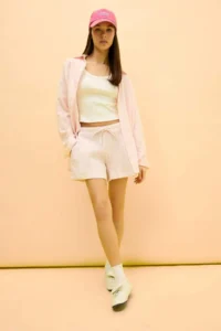 DeFacto A-Cut Waist Elastic Lace-Up Muslin Shorts