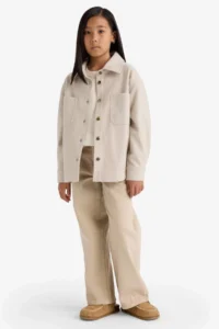 DeFacto Long Sleeve Snap Fastener Shirt Jacket Girls - Image 2