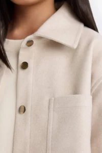 DeFacto Long Sleeve Snap Fastener Shirt Jacket Girls - Image 5