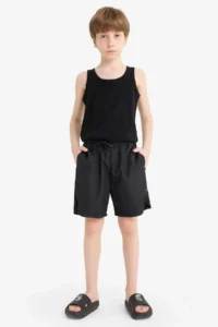 DeFacto Elastic Waist Printed Shorts Boys' - Image 3