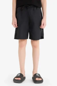 DeFacto Elastic Waist Printed Shorts Boys' - Image 5