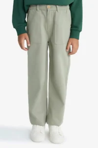 DeFacto Loose Fit Standard Leg Gabardine Trousers Boy - Image 5