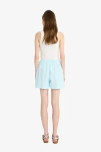 DeFacto A Cut Normal Waist Straight Leg Linen Blend Shorts - Image 7