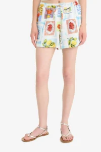 DeFacto A Cut Normal Waist Short Leg Flared Cotton Shorts - Image 5