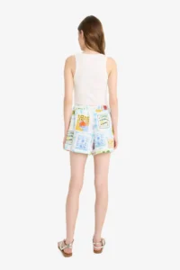 DeFacto A Cut Normal Waist Short Leg Flared Cotton Shorts - Image 7