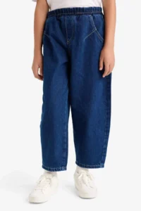DeFacto Balloon Fit Wide Leg Jean Trousers Girls - Image 8