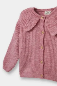 DeFacto Baby Girl Large Collar Buttoned Knitwear Cardigan - Image 2
