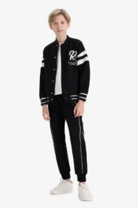 DeFacto Elastic Waist School Jogger Sweatpants Boy - Image 2