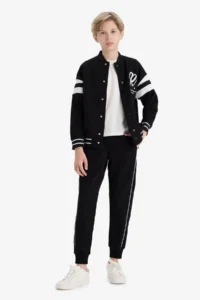 DeFacto Elastic Waist School Jogger Sweatpants Boy - Image 3