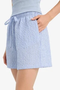 DeFacto A-Line Gingham Pocketed Normal Waist Shorts - Image 6