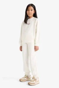 DeFacto Elastic Waist Jogger Sweatpants Girls - Image 3