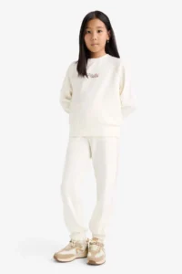 DeFacto Elastic Waist Jogger Sweatpants Girls - Image 4
