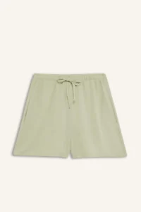 DeFacto Regular Waist Elastic Pocket Linen Blend White Shorts - Image 8
