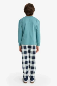 DeFacto Snoopy Pajama Set Long Sleeve Top Long Bottom Boy Child - Image 6