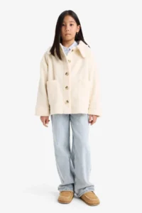DeFacto Long Sleeve Plush Shirt Girls' - Image 2