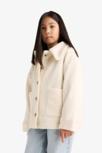 DeFacto Long Sleeve Plush Shirt Girls' - Image 4