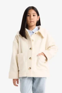 DeFacto Long Sleeve Plush Shirt Girls' - Image 5