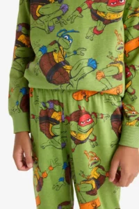 DeFacto 100% Cotton Teenage Mutant Ninja Turtles:Mutant Mayhem Pajama Set Boy - Image 6