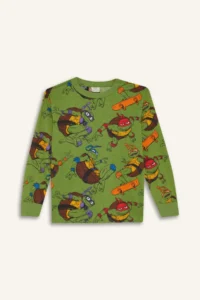 DeFacto 100% Cotton Teenage Mutant Ninja Turtles:Mutant Mayhem Pajama Set Boy - Image 8