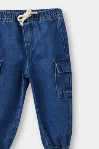 DeFacto Jogger Fit Mavi Erkek Bebek Jean Pantolon F3761A5/NM28 - Image 2