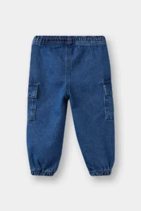 DeFacto Jogger Fit Mavi Erkek Bebek Jean Pantolon F3761A5/NM28 - Image 3