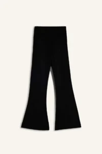 DeFacto Elastic Waist Flare Fit Knitwear Trousers Girl - Image 3