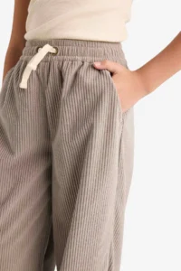 DeFacto Wide Leg Elastic Waist Wide Leg Trousers Girl - Image 5
