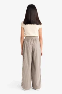 DeFacto Wide Leg Elastic Waist Wide Leg Trousers Girl - Image 6