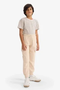DeFacto Elastic Waist Cargo Sweatpants Boy
