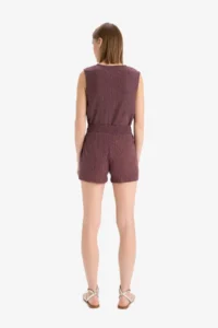 DeFacto Regular Fit Crepe Shorts - Image 7