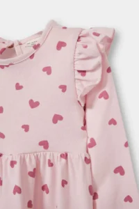 DeFacto Pink Baby Girl Dress F4548A5/PN688 - Image 2