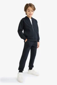 DeFacto College Collar Zippered Bomber Jacket Boy - Image 2