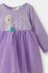 DeFacto Frozen Long Sleeve Tulle Dress Baby Girl - Image 2