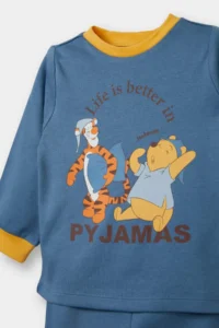 DeFacto Baby Boy Disney Winnie The Pooh Pajama Set Long Sleeve Top Long Bottom - Image 3