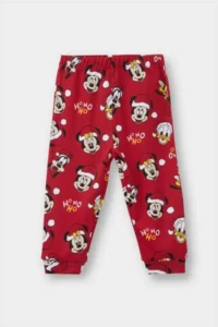 DeFacto Baby Boy Disney Mickey & Minnie Christmas Themed Pajama Set Long Sleeve Top Long Bottom (25 WN) - Image 2